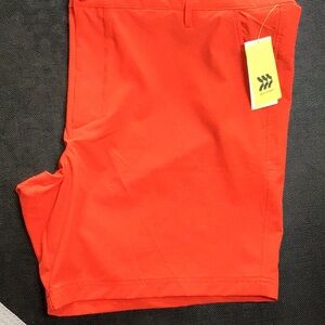 43  All In Motion Hybrid Resort Shorts Orange 2XL